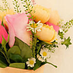 Smiley Mini Jellycat Pastel Flowers Bouquet