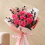 Preserved Roses, Perfume and Personalised Cushion