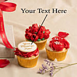 Wine and Cupcakes with Preserved Roses