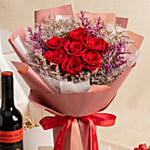 Wine and Cupcakes with Preserved Roses