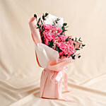 Radiant Fuchsia Preserved Roses Bouquet