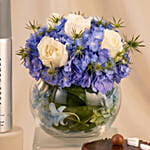 Gift Set for Him - Body Spray Cake and Flowers