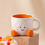 Jellycat Gift set with Bouquet, Cake and Orange Mug