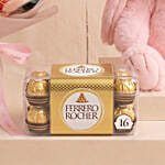 Preserved Flowers Baby Girl Congratulations Gift Set