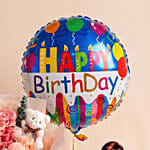Preserved Flowers & Caricature Birthday Gift Set