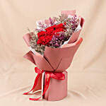 Classic Eternity Preserved Red Roses Flower Bouquet