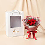 Classic Eternity Preserved Red Roses Flower Bouquet