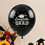 Graduation 2026 Caricature for Her & Flowers