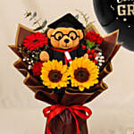 Graduation 2026 Caricature for Him & Flowers