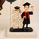 Graduation 2026 Caricature for Him & Flowers