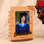 Bound for Greatness Graduation Photo Frame & Flowers