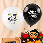 Bound for Greatness Graduation Photo Frame & Flowers