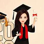Graduation 2026 Caricature Gift for Her