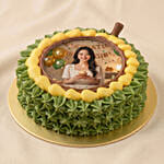 Chocolate Musang King Durian Photo Cake