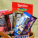 Choco Loaded Wooden Gift Basket