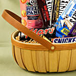 Choco Loaded Wooden Gift Basket