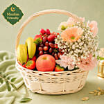 Flowers n Fruit Harmony Basket