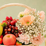 Flowers n Fruit Harmony Basket