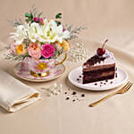 Lily, Rose Teacup & Cake Slice