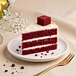 Floral Chocolate Teacup & Red Velvet Cake Slice