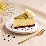 Sunny Teacup Flower Arrangement & Cheesecake Slice