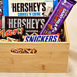 Choco Loaded Wooden Basket