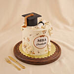 MBA Graduate Themed Chocolate Cake