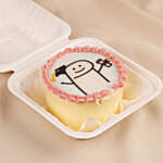Cute Graduation Stick Figure Chocolate Bento Cake