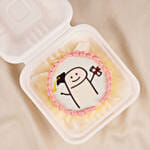Cute Graduation Stick Figure Chocolate Bento Cake