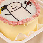 Cute Graduation Stick Figure Chocolate Bento Cake
