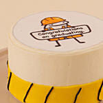 Engineer Themed Chocolate Graduation Cake