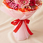 Luminous Pink Rose & Gerbera LED Bouquet
