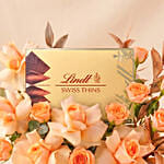 Lindt Chooclate Box and Roses Gift