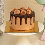 Sweet Pink Roses with Mono Chocolate Cake Combo