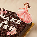 Enchanting Princess Themed Chocolate Cake