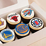 NBA Themed Party Cupcakes