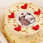 Adorable Hugging Bears Chocolate Bento Cake