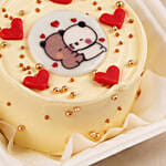 Adorable Hugging Bears Chocolate Bento Cake
