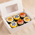 Personalised NBA Themed Birthday Cupcakes
