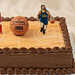 NBA Basketball Court Themed Chocolate Cake