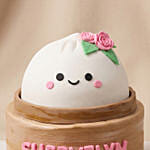 Adorable Kawaii Bao Themed Chocolate Cake