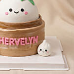 Adorable Kawaii Bao Themed Chocolate Cake