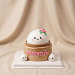 Adorable Kawaii Bao Themed Chocolate Cake