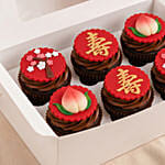 Longevity Themed Chocolate Cupcakes