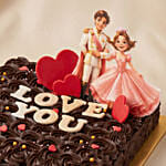 Romantic Fairy Tale Themed Chocolate Cake