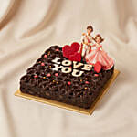 Romantic Fairy Tale Themed Chocolate Cake
