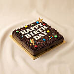 Festive Happy Birthday Chocolate Cake
