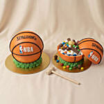Fun & Interactive NBA Basketball Pinata Chocolate Cake