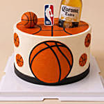 NBA & Corona Themed Chocolate Cake