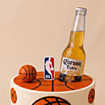 NBA & Corona Themed Chocolate Cake